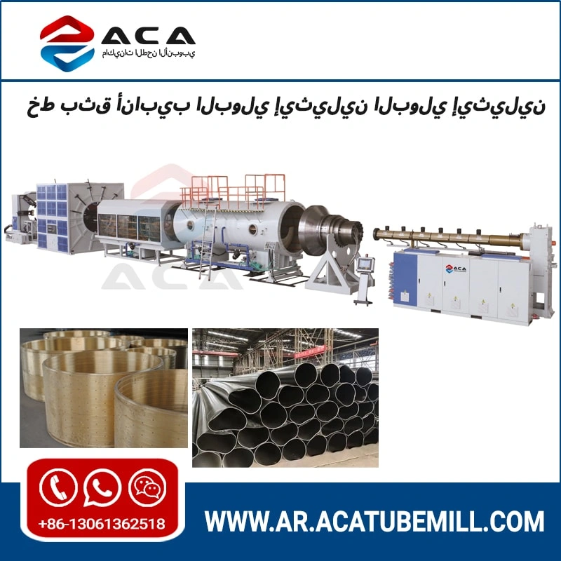 خط بثق أنابيب البولي إيثيلين البولي إيثيلين